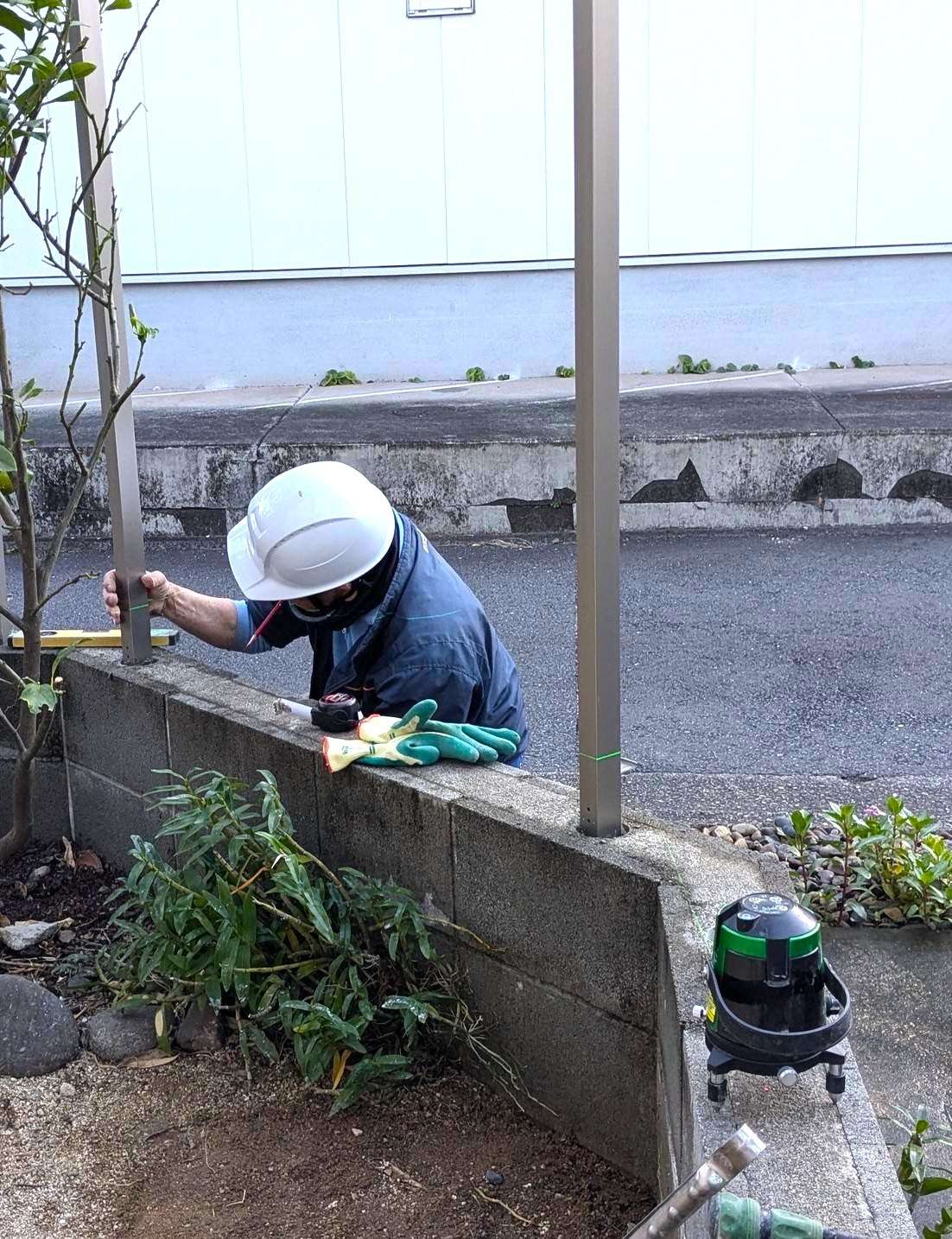 100％目線をカットする木目調フェンス｜大分市