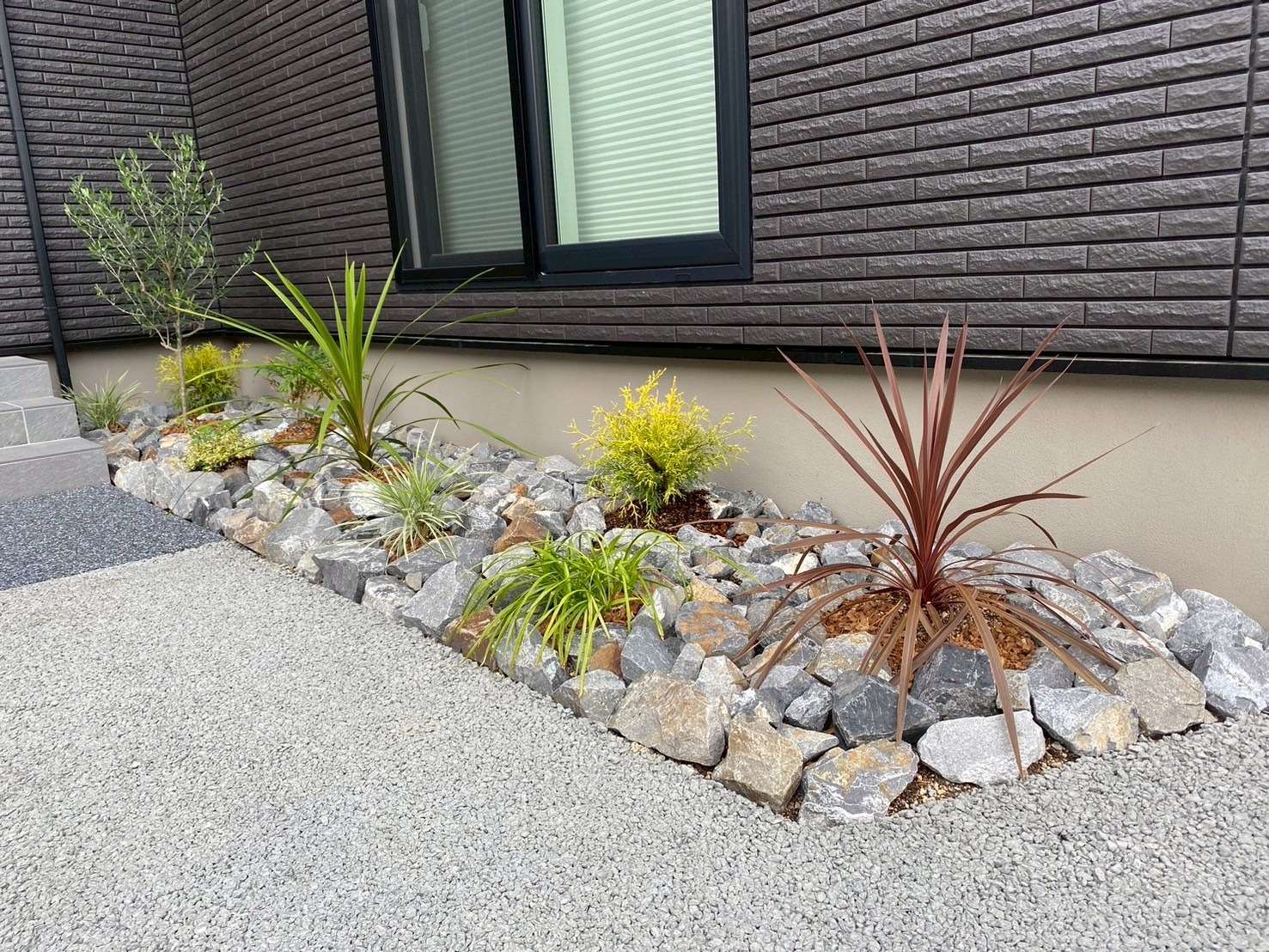 おしゃれなロックガーデン施工｜大分市