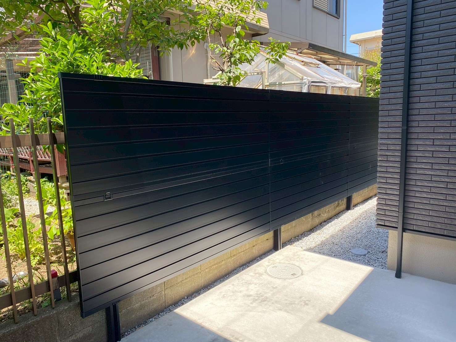 高尺の完全目隠しフェンス｜大分市