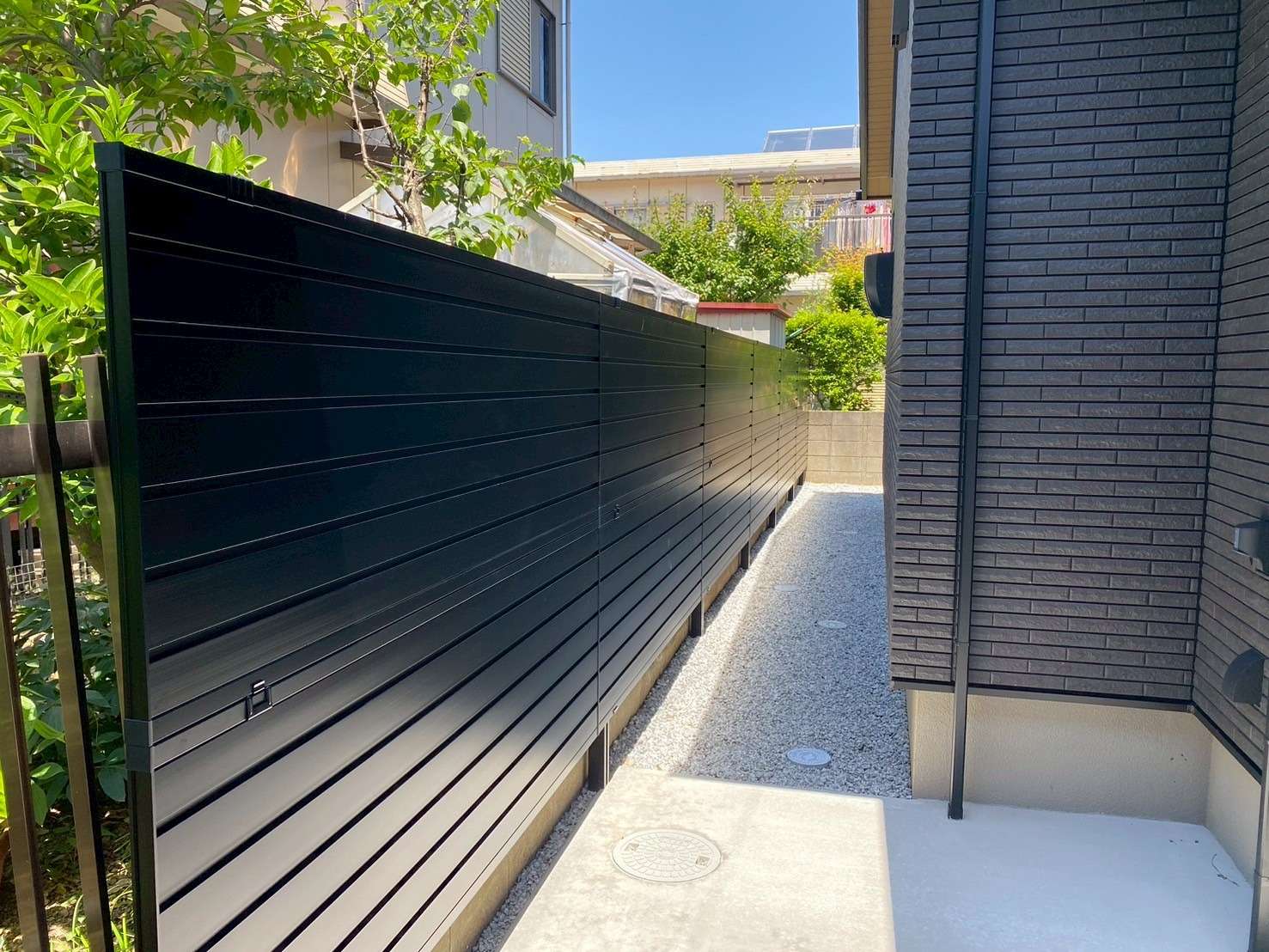 高尺の完全目隠しフェンス｜大分市