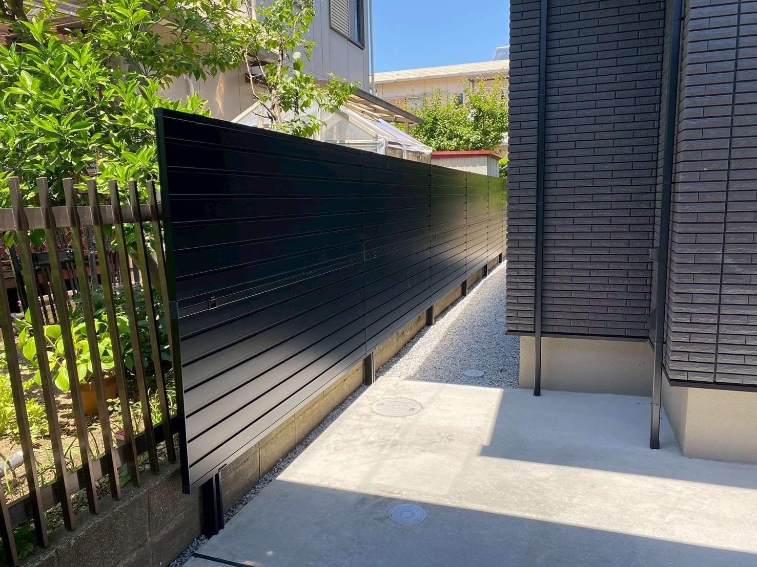 高尺の完全目隠しフェンス｜大分市