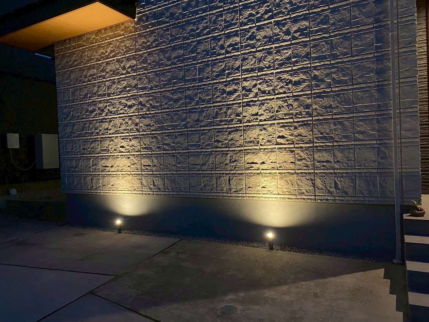 夜も美しく魅せるエクステリア照明｜大分市