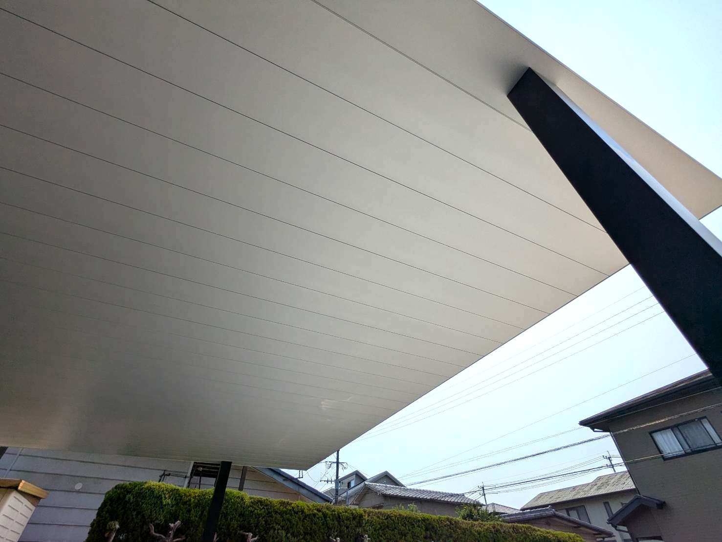 ポリカレスカーポート”プレーンルーフ”設置｜大分市