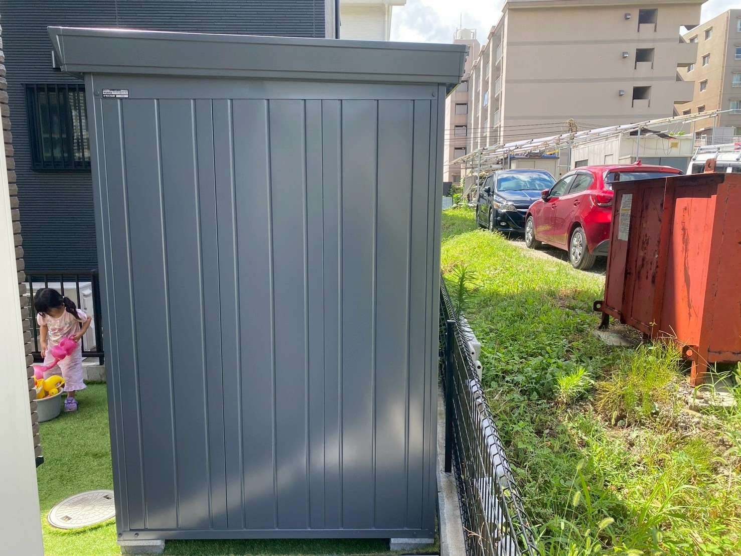 指定建築材料を使用した頑丈な物置｜大分市