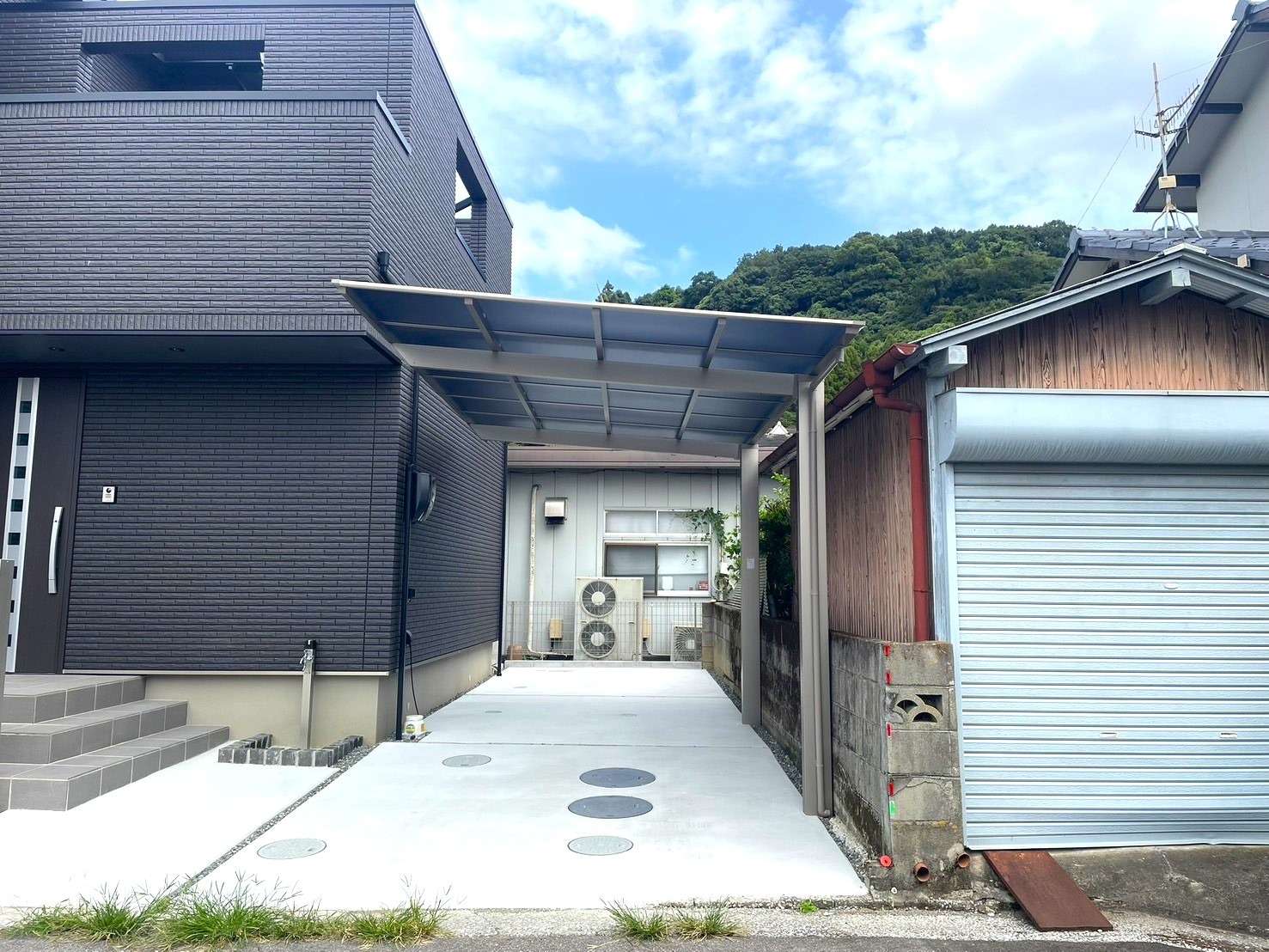 雨の日も快適！１台用カーポート設置｜大分市