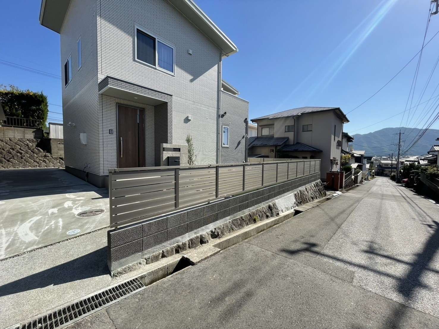 目隠し＆転落防止フェンス設置｜大分市