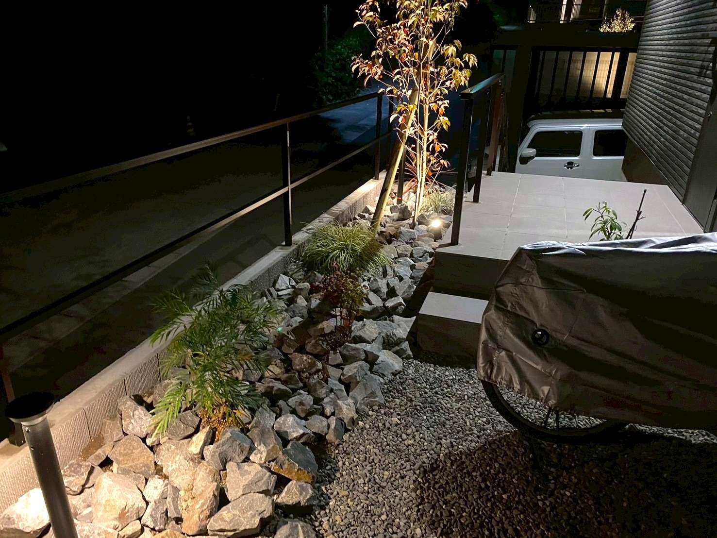 エクステリア照明で夜も美しく｜大分市